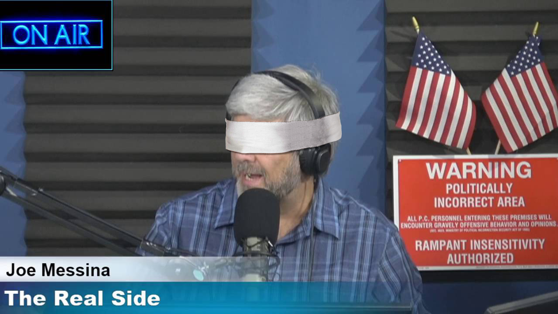 Joe Messina takes “Bird Box Challenge”