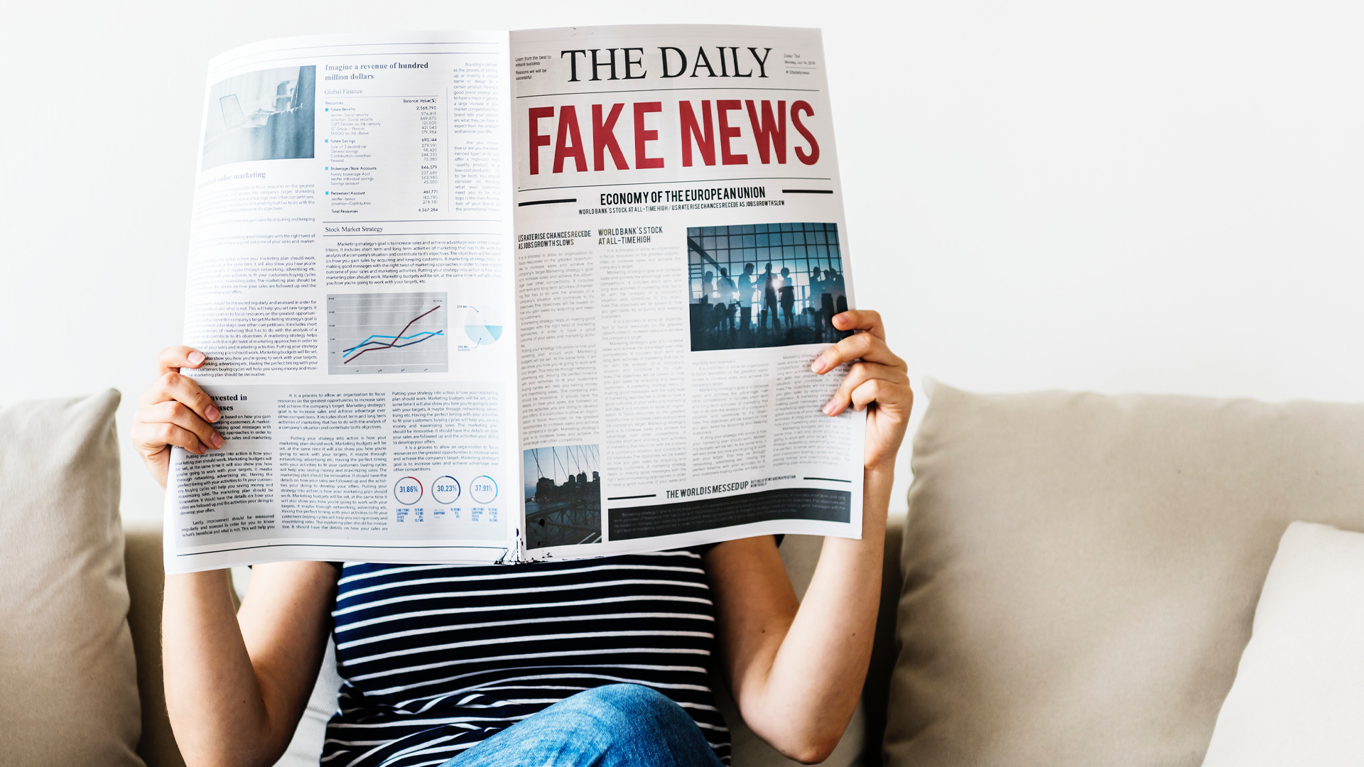 News Article Headline Supports Your Worldview, while body of text undermines it
